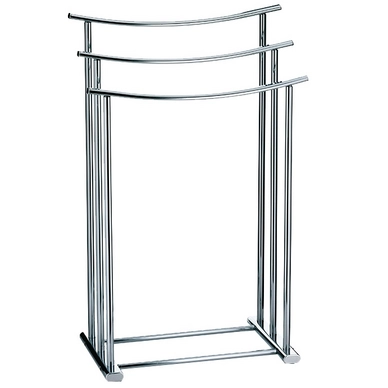 Towel Rack Kela Brio 3 Silver Shining