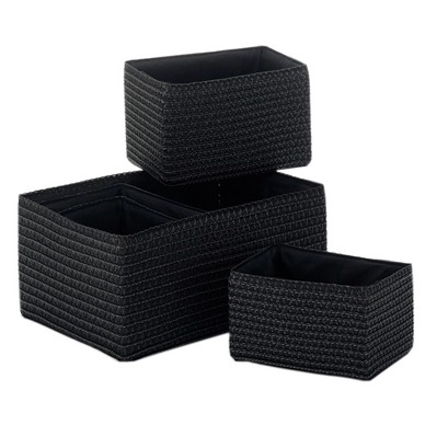 Basket Kela Rimossa Black (set of 5)