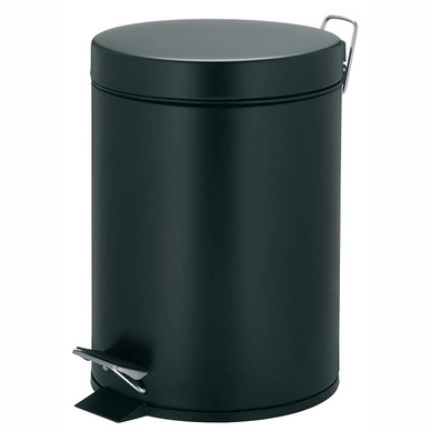 Prullenbak Kela Marino Pedaal Silent Close 5L Black