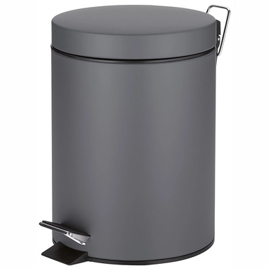 Prullenbak Kela Marino Pedaal Silent Close 5L Dark Grey