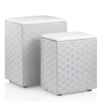 Opbergbox Kela Porto Universeel White (set van 2)