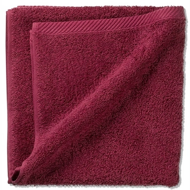 Handdoek Kela Ladessa Raspberry Red (50 x 100 cm)