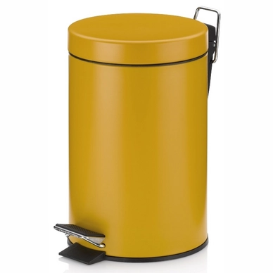 Prullenbak Kela Monaco Pedaal 3L Curry Yellow