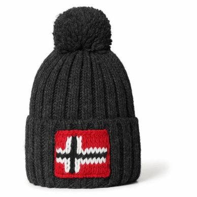 Mütze Napapijri Semiury 4 Dark Grey Melange Herren