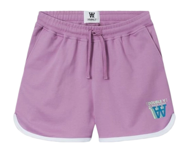 Shorts Wood Wood Women Tia Stacked Logo Retro Rosy Lavender