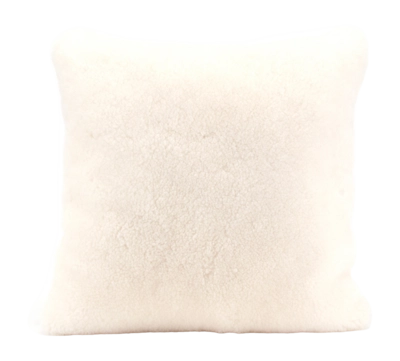 Sierkussen Warmbat Cushion Merino Curley Wool Ecru (45 x 45 cm)