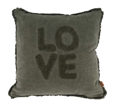 Sierkussen Zusss Velvet Love Donkergroen (45 x 45 cm)