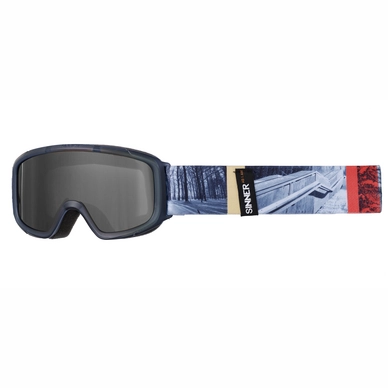 Ski Goggles Sinner Duck Mountain Clear Matte Blue Double Smoke