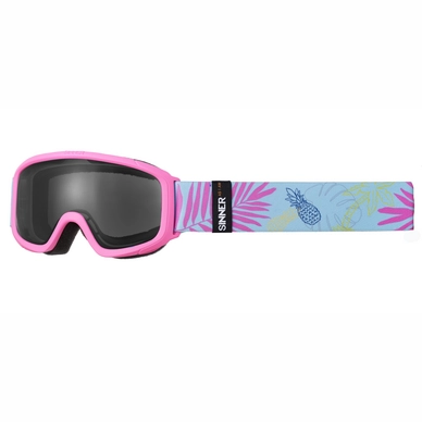 Ski Goggles Sinner Duck Mountain Matte Neon Pink Double Smoke