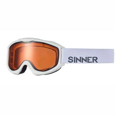 Ski Goggles Sinner Lakeridge Matte White Double Orange