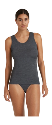 Singlet Falke Women Daily ClimaWool Dark Grey Heather Nauwsluitend