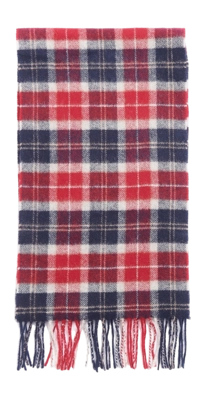 Sjaal Barbour Unisex Tartan Lambswool Scarf Cranberry Tartan