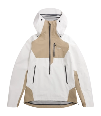 Ski Jas Bergans Unisex Oppdal 3L Shell Anorak Arctic White/Sandstone Regular Fit
