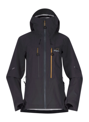 Ski Jas Bergans Women Y MountainLine Dark Shadow Grey Breathe 3L Shell Jacket Regular Fit