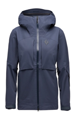 Ski Jas Black Diamond Women Factor Shell Charcoal Regular Fit