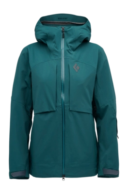 Ski Jas Black Diamond Women Factor Shell Deep Woods Regular fit