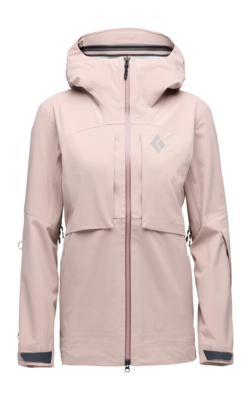 Ski Jas Black Diamond Women Factor Pale Mauve Shell Regular Fit