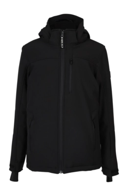 Ski Jas Brunotti Boys Marsaly Softshell Jacket Black Regular Fit