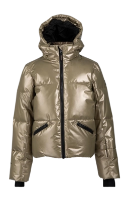 Ski Jas Brunotti Girls Fiasky Metallic Snow Jacket Fungi Loose Fit