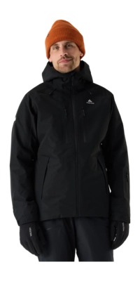 Ski Jas Cortazu Men Mountain Hardshell Jacket 10M Black Oversized fit
