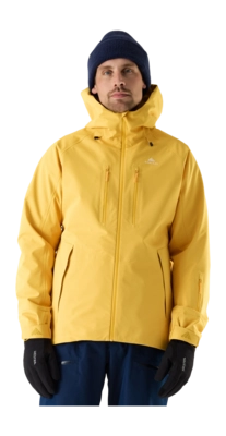 Ski Jas Cortazu Men Mountain Hardshell Jacket 10M Golden Glow Loose fit