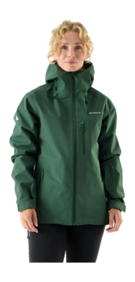 Ski Jas Cortazu Women AW Hardshell Jacket 10M Dark Green Regular Fit