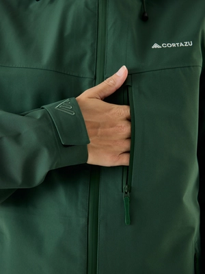 5----CORTAZU_AW_Hardshell_Jacket_10M_Darkgreen_Women_6
