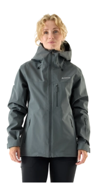 Ski Jas Cortazu Women AW Hardshell Jacket 10M Mid Grey Regular fit