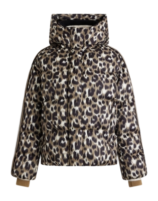 Ski Jas Fusalp Women Ada Leopard Flou Savane Loose Fit