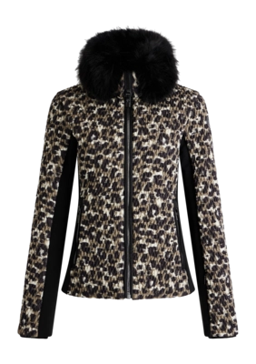 Ski Jas Fusalp Women Montana Leopard Flou Savane/Noir Regular Fit