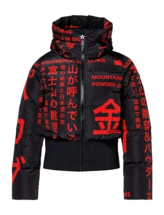 Ski Jas Goldbergh Women Gaito Street Signs Black/Red Regular Fit
