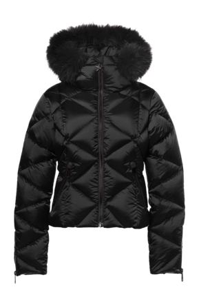 Ski Jas Goldbergh Women Harumi Faux Border Black Regular Fit