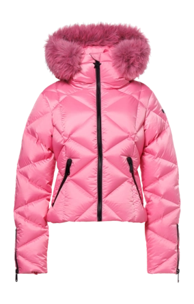 Ski Jas Goldbergh Women Harumi Faux Border Pink Cosmos Regular Fit