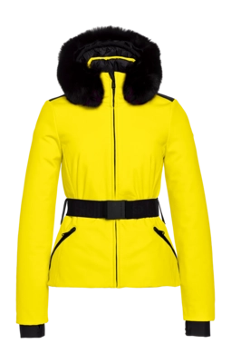Ski Jas Goldbergh Women Hida Faux Border Limone