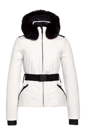 Ski Jas Goldbergh Women Hida Faux Border Snow White Regular Fit
