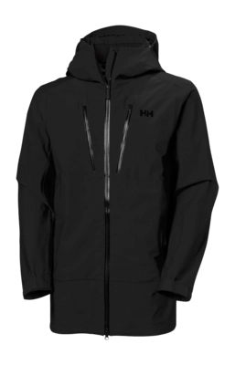 Ski Jas Helly Hansen Men Alpha Long Shell Black Regular fit