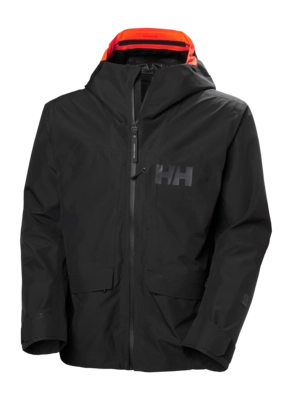 Ski Jas Helly Hansen Men Emiko Shell Jacket Black Loose Fit