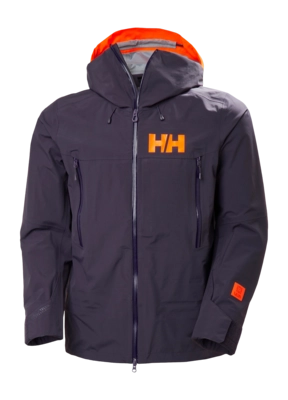 Ski Jas Helly Hansen Men Sogn Shell 2.0 Jacket Black Grape Loose Fit