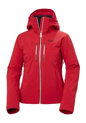 Ski Jas Helly Hansen Women Alphelia Lifaloft Jacket Red Regular Fit
