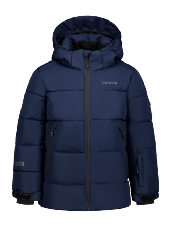 Ski Jas Icepeak Kids Louin Jr Dark Blue B Downlook Imitatie dons
