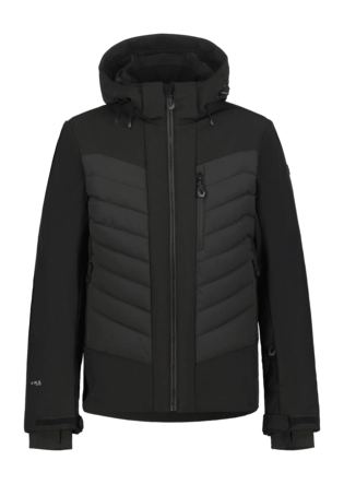 Ski Jas Icepeak Men Fremont Basic Black A.W.S. EXTREME-membraan