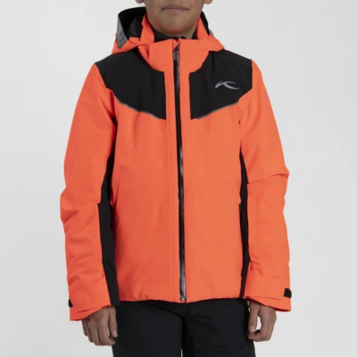 Ski Jas KJUS Boys Formula Jacket Solar Flare/Black Regular Fit