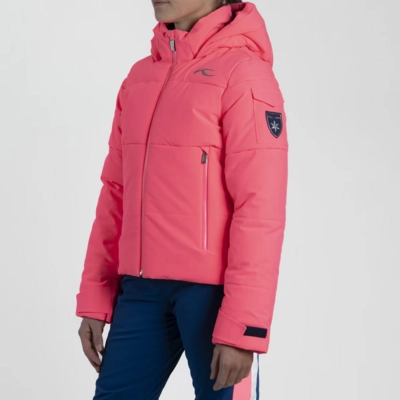 Ski Jas KJUS Girls Slopes Jacket Cyber Pink/Atlanta Blue Regular Fit