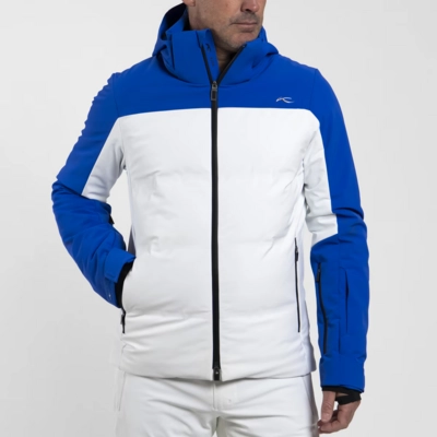 Ski Jas KJUS Men Green Line 2.0 Jacket White/Trailblazer Regular Fit