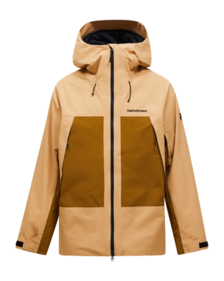 Ski Jas Peak Performance Men Edge HIPE 2L Insulated Shell Jacket Sierra Sand Earthy Summit