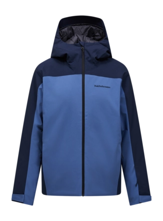 Ski Jas Peak Performance Men Maroon Blocked HIPE 2L Insulated Shell Summit Sky/Blue Shadow Regular Fit