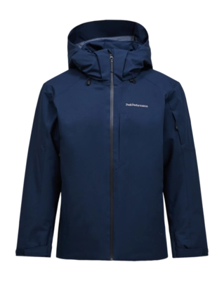 Ski Jas Peak Performance Men Maroon HIPE 2L Insulated Shell Jacket Blue Shadow