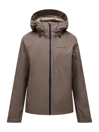 Ski Jas Peak Performance Men Maroon HIPE 2L Insulated Shell Terrain Tan Regular Fit
