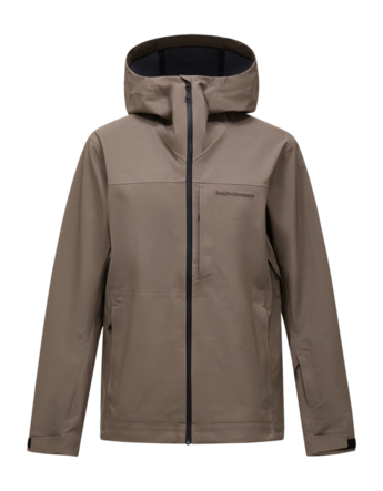 Ski Jas Peak Performance Men Maroon HIPE 3L Shell Terrain Tan Regular Fit
