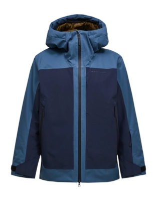 Ski Jas Peak Performance Men Whitelight HIPE Blue Shadow 2L Insulated Shell Jacket Regular Fit